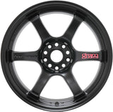 Gram Lights 57DR 18x10.5 +12 5x114.3 Semi Gloss Black Wheel