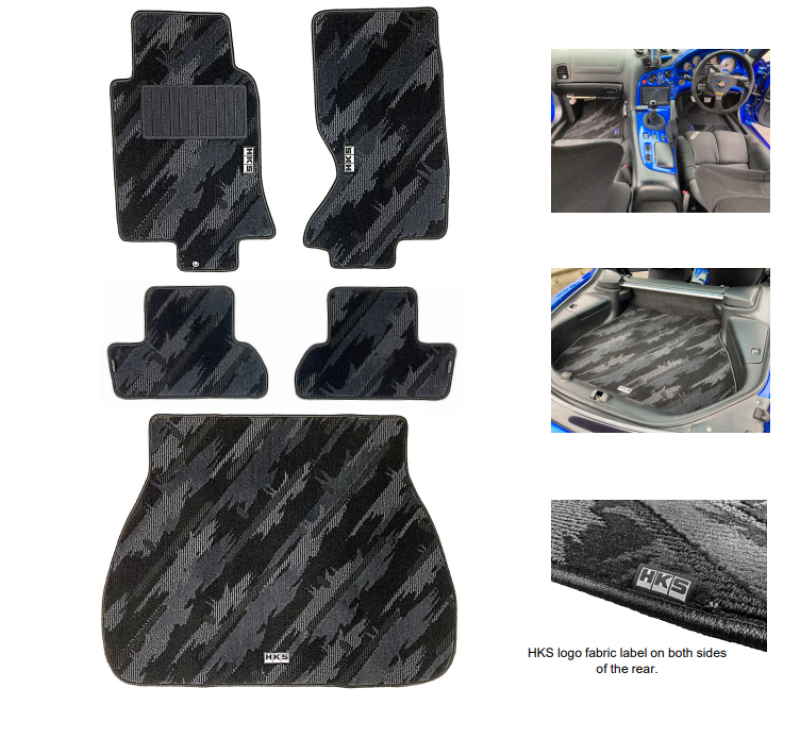 HKS FLOOR MATS FD3S FULL SET OCT LHD | 53001-AZ011