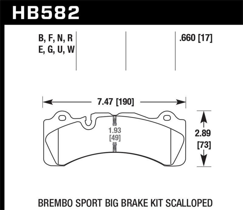 Hawk DTC-60 Race Brake Pads | HB582G.660