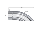 MBRP Universal Tip 5 O.D. Turn Down 5 inlet 14 length