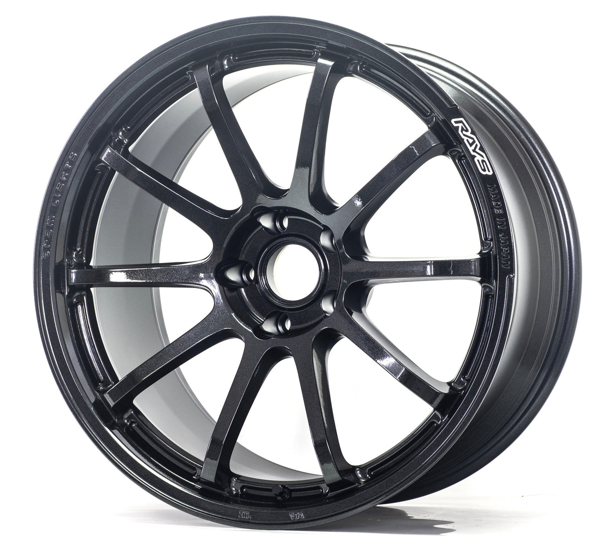 Gram Lights 57NR 18x9.5 +38 5x114.3 Glass Black Wheel