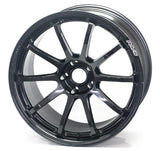 Gram Lights 57NR 18x9.5 +22 5x114.3 Glass Black Wheel