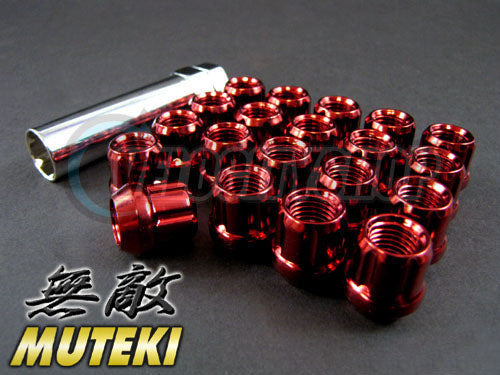 Wheel Mate Muteki Open End Lug Nuts - Red 12x1.25