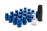 Wheel Mate Muteki SR35 Close End Lug Nuts w/ Lock Set - Blue 12x1.50 35mm (20pcs/set)