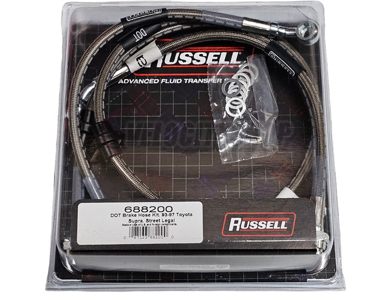 Russell 93-98 Supra Stainless Steel Braided Brake Lines