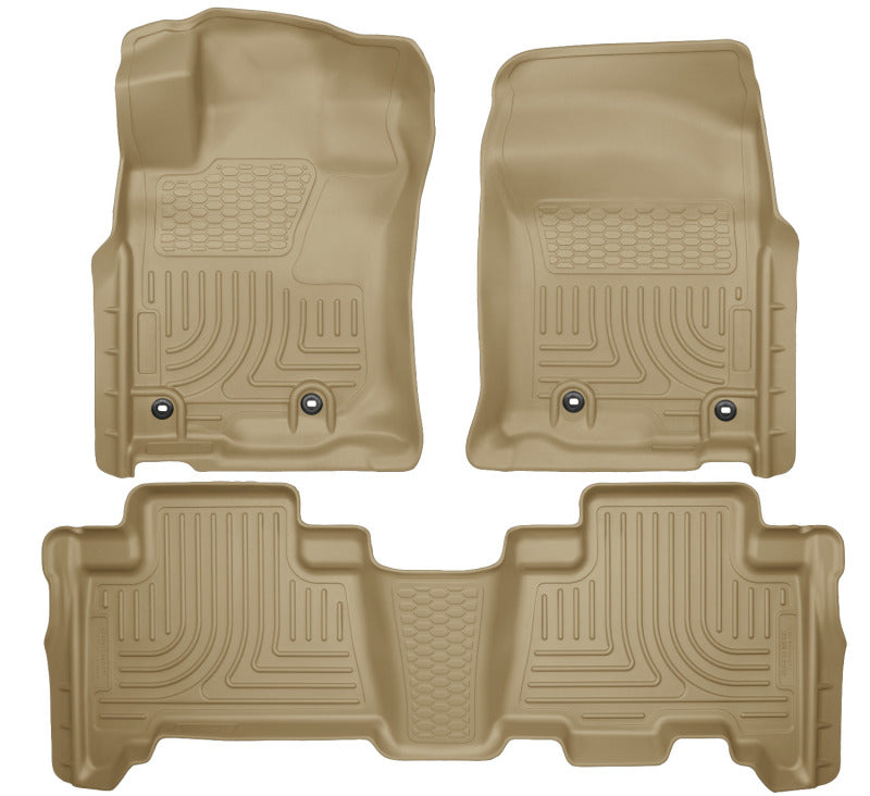 Husky Liners 2013 Toyota 4Runner WeatherBeater Tan Front & 2nd Seat Floor Liners | 99573