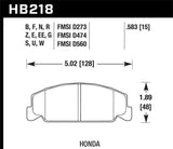 Hawk DTC-60 Front Race Brake Pads | HB218G.583