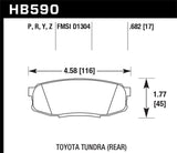 Hawk Performance Ceramic Street Rear Brake Pads | HB590Z.682