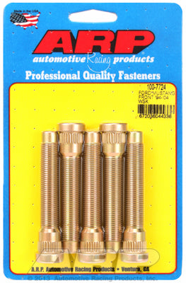 100-7724 | ARP Heat Treated 8740 Chromoly Steel Extended 94-04 Ford Mustang Front Wheel Stud Kit (Set of 5)