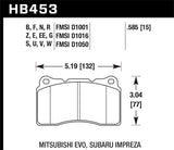 Hawk Blue 9012 Front Brake Pads (Brembo) | HB453E.585