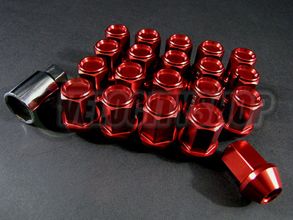 Project Kics Leggdura Racing Lug Nuts Red 12 x 1.25 Nissan Infiniti Subaru