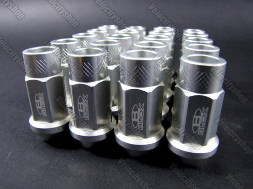 Blox Forge Aluminum Lug Nuts 12 x 1.5mm (20 pcs) Silver