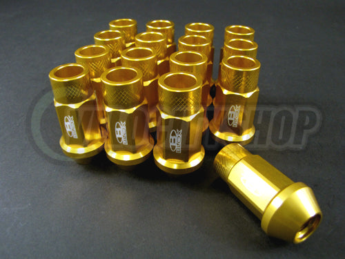Blox Forge Aluminum Lug Nuts 12 x 1.5mm (16 pcs) Gold
