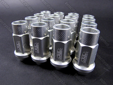 Blox Forge Aluminum Lug Nuts 12 x 1.5mm (16 pcs) Silver