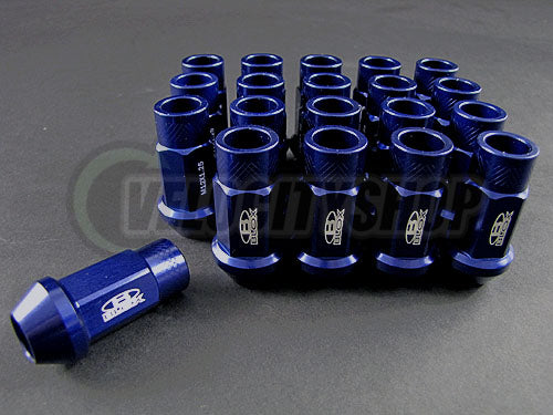 Blox Lug Nuts 20 pcs Blue 12 x 1.25 WRX G35 350Z 370Z