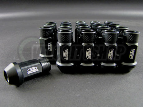 Blox Lug Nuts 20 pcs Black 12 x 1.25 WRX G35 350Z 370Z