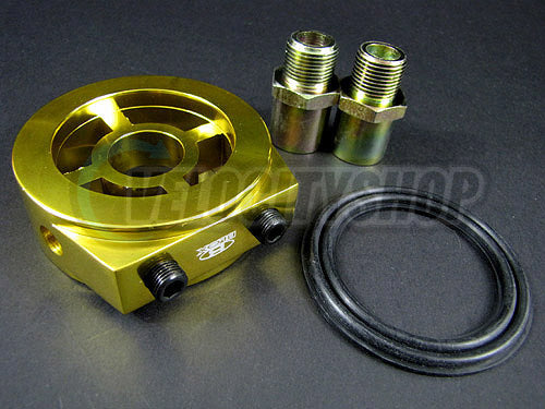 Blox Oil Filter Block Adapter Gold