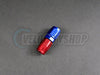 Russell -4 AN Straight Hose End Fitting Red/Blue