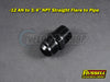 Russell -12 AN to 3/4 NPT Straight Flare to Pipe Adapter Fitting Black