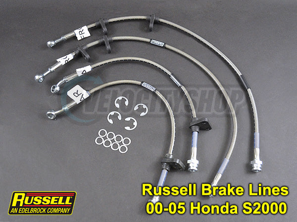 Russell Stainless Braided Brake Lines Honda S2000 00-05