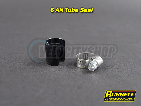 Russell 6 AN Tube Seal Fitting (Black)