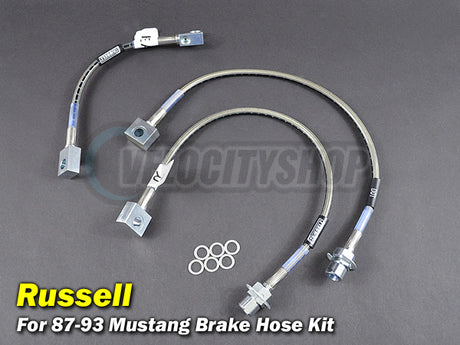 Russell Stainless Brake Lines Kit 87-93 Mustang