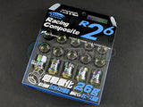 Project Kics R26 Racing Composite Lug Nuts Neo Chro 12 x 1.5mm - 20 pcs