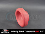 Blox Velocity Stack 3.5 Inch Composite w/ Air Filter and Silicone Coupler Red