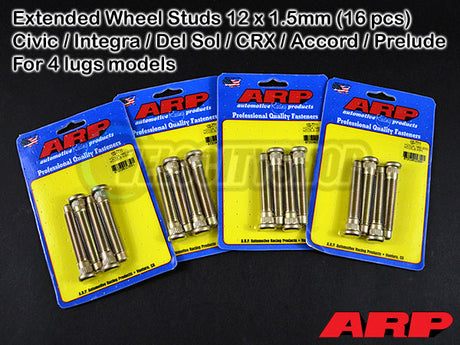 ARP Extended Wheel Studs For Acura/Honda 12 x 1.5mm (16 pcs)