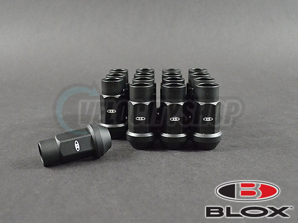 Blox Street Series Forged Lug Nuts 12x1.5mm Flat Black 16-pcs
