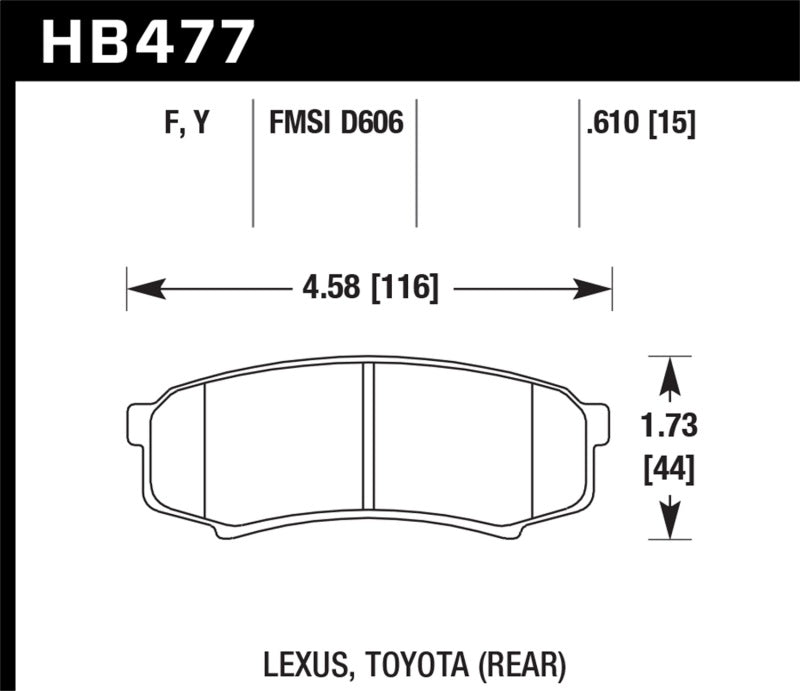 Hawk HPS Street Brake Pads | HB477F.610