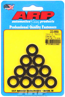 ARP M10 ID x 3/4" OD Black Oxide Chamfer Washers (10 pack)