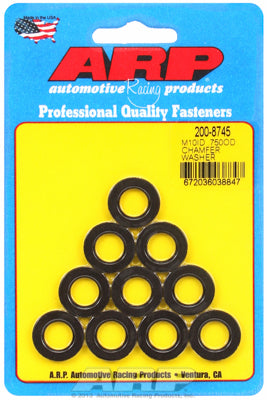 ARP M10 ID .750 OD Black Chamfer Black Oxide Washers (10 pack)