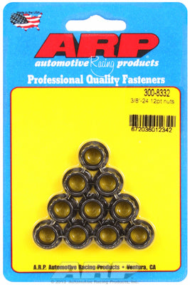 ARP 3/8-24 12pt Nut Kit (10 Pack)