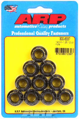 ARP M12 X 1.25 12pt Nut Kit (Pack of 10)