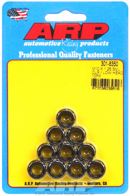 ARP M10x1.25 Low Head 12PT Black Oxide Nut Kit - 10 PK