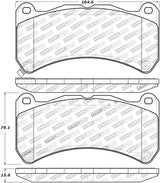 StopTech Performance 08-09 Lexus IS F Front Brake Pads