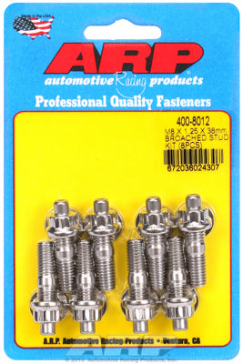 400-8012 | ARP S2000 Exhaust Manifold Bolts M8 x 1.25 x 38mm Broached 8 Piece Stud Kit