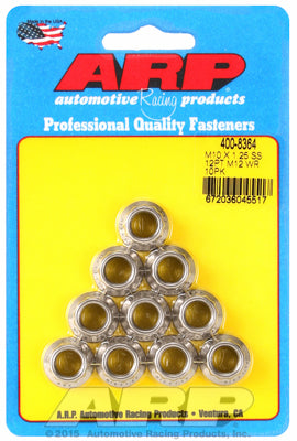 400-8364 | ARP M10 x 1.25 SS 12pt Nut Kit (10/pkg)