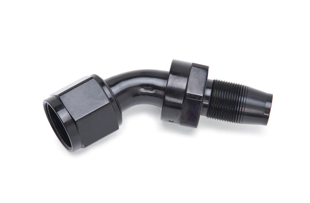 Russell 615113 | HOSE END W/OUT SOCKET -10 AN 45 DEG POLISHED & BLK ANODIZED