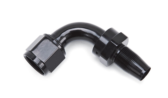Russell 615183 | HOSE END W/OUT SOCKET -10 AN 90 DEG POLISHED & BLK ANODIZED