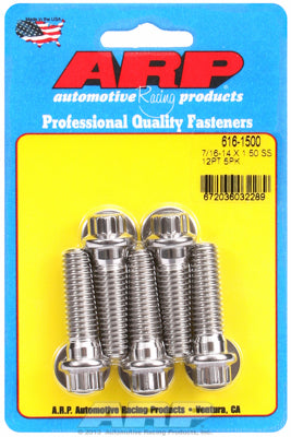 ARP 7/16 Inch -14 x 1.500 12pt SS Bolts (5/pkg)