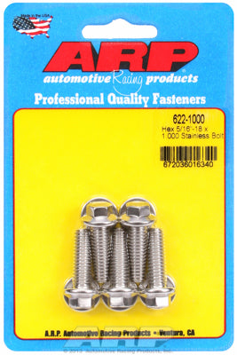 ARP 5/16" x 18 - 1" UHL SS Hex Bolt Kit (5/pkg)