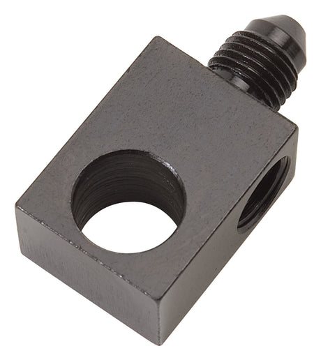 640503 | FITTING BRAKE TEE 3/8 X 3/8 X #3 AN MALE FLARE BLK