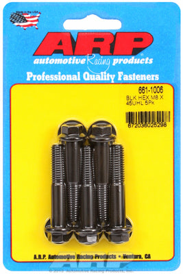 ARP M8 x 1.25 x 45 Hex Black Oxide Bolts (5/pkg)