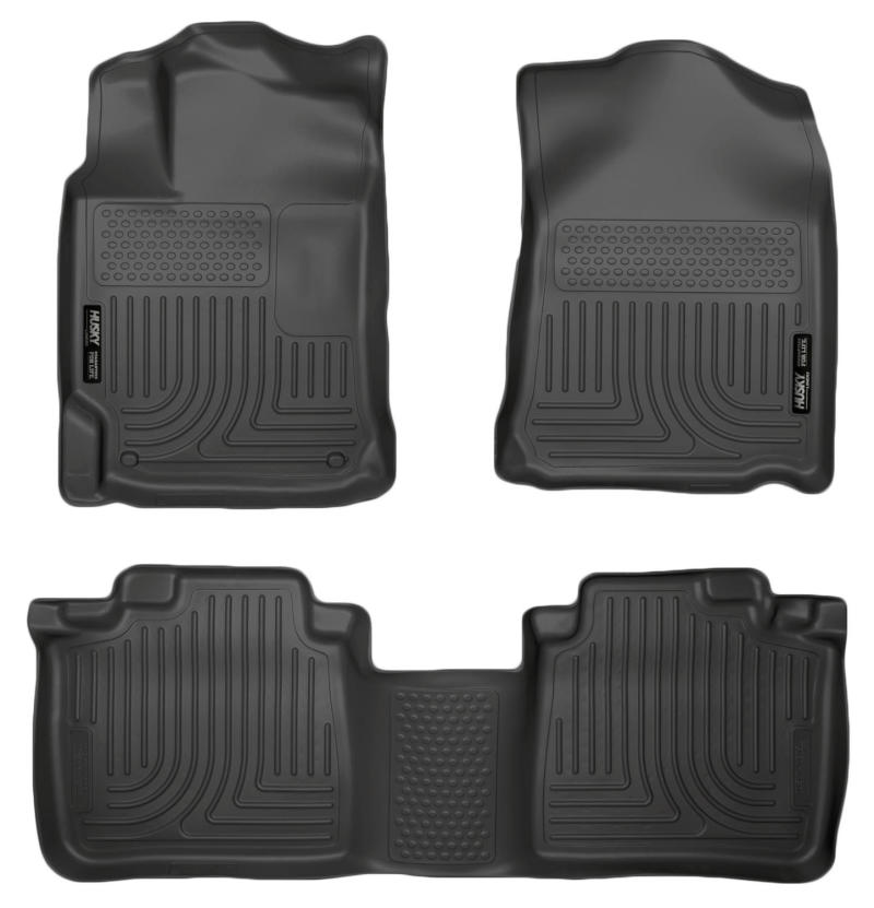 Husky Liners 10-13 Lexus RX350/RX450h WeatherBeater Black Front & 2nd Seat Floor Liners | 99551
