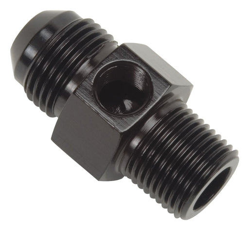 670063 | FLARE #6 X 3/8 NPT W/ 1/8 FEMALE NPT - BLACK