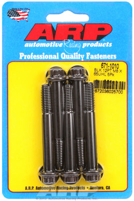 ARP M8 x 1.25 x 65 12pt Black Oxide Bolts (5/pkg)