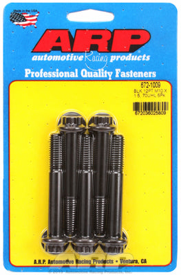 ARP M10 x 1.50 x 70 12pt Black Oxide Bolts (5/pkg)