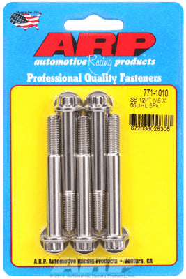 ARP M8 x 1.25 x 65 12pt SS Bolts (5/pkg)